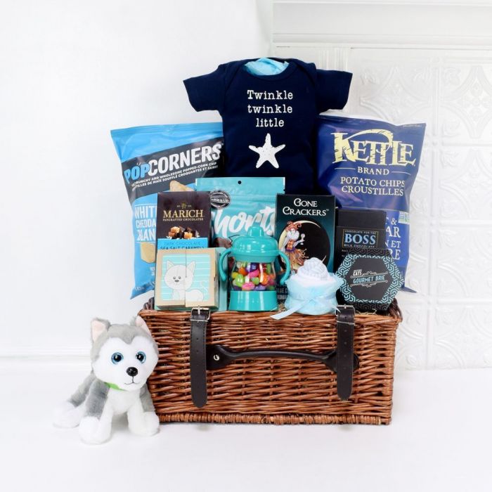 Baby Shower Picnic Basket – how the gift is presented