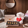 Luxury Truffle & Bear Gift Set from Rhode Island Baskets - Chocolate Gift Basket - Rhode Island Delivery