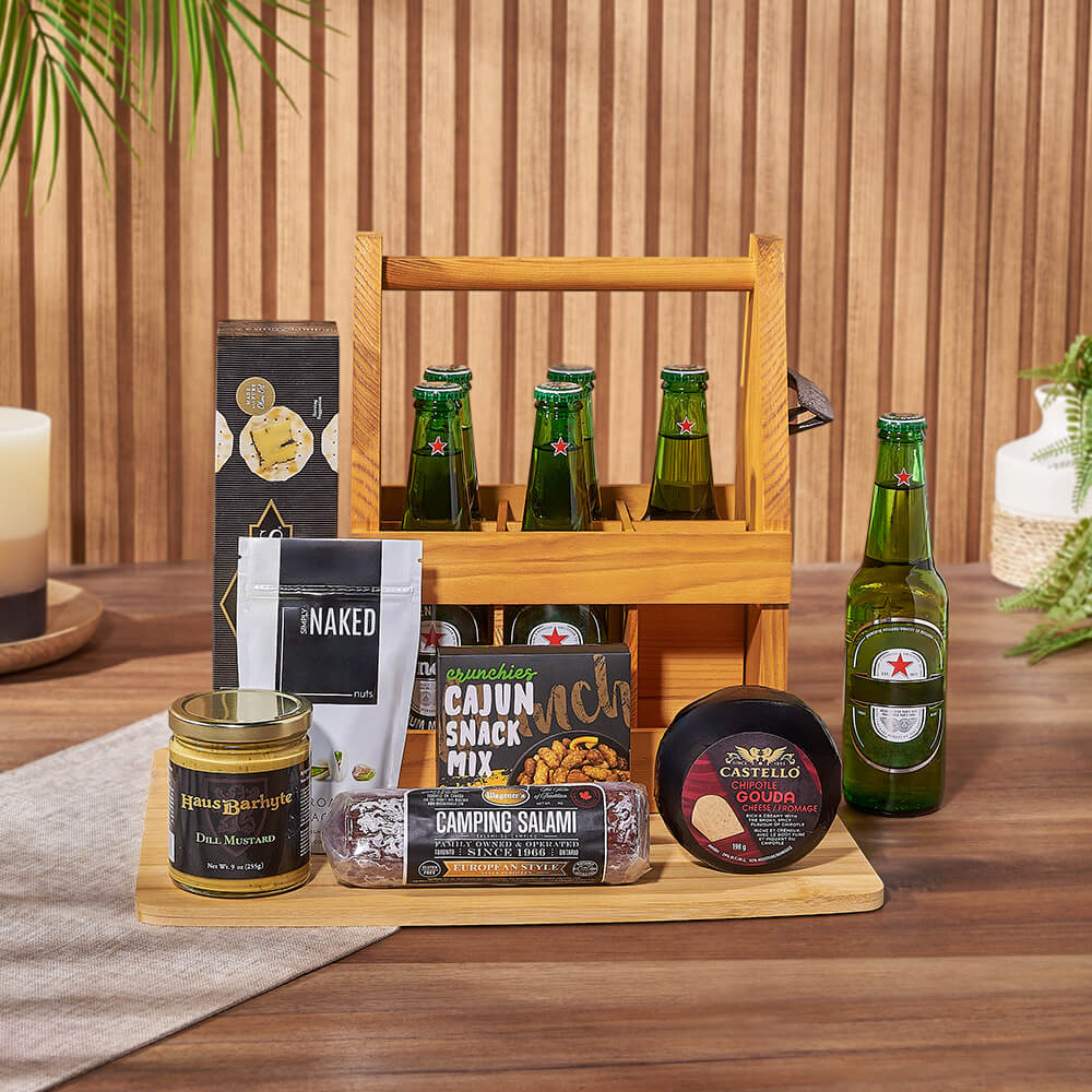 Meat, Cheese &amp; Beer Gift Set, beer gift, beer, charcuterie gift, charcuterie, Rhode Island delivery