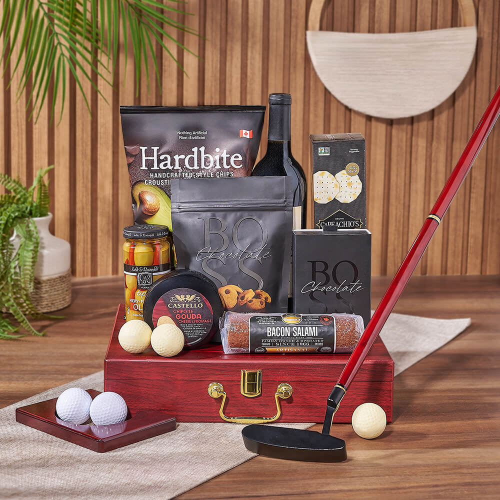 Putting &amp; Wine Gift Set, wine gift, wine, charcuterie gift, charcuterie, Rhode Island delivery