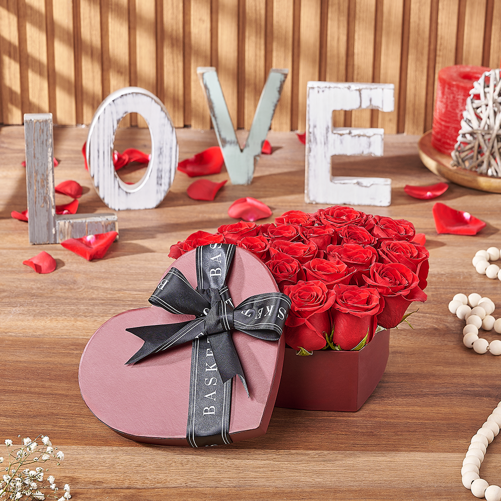 Heart Rose Hat Box – how the gift is presented