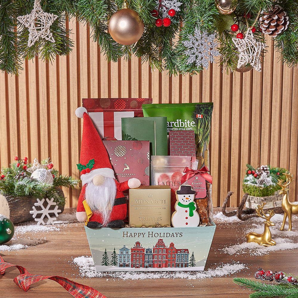 Festive Holiday Market Tray Gift Set – how the gift is presented