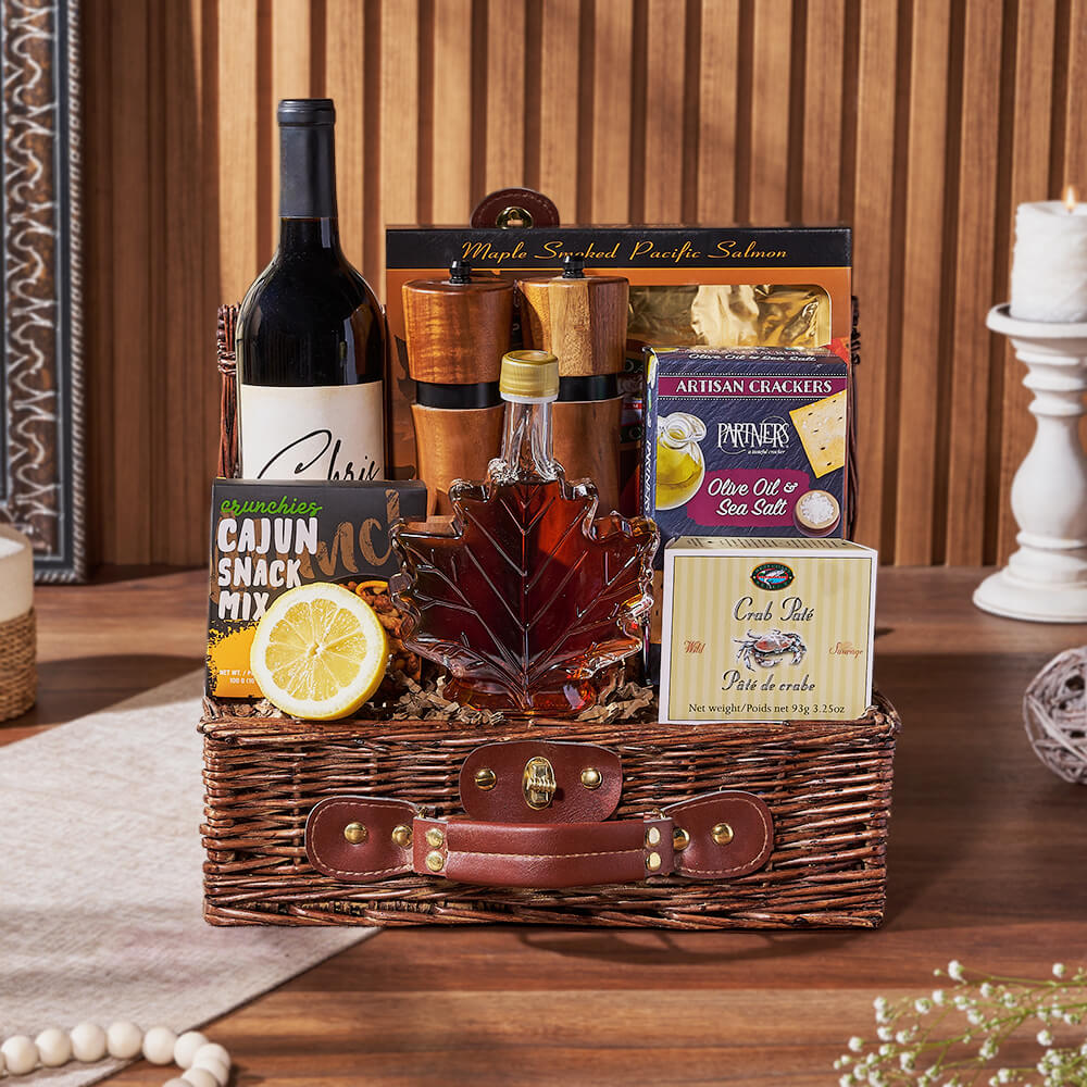Seafood Wonder &amp; Wine Gift Set, wine gift, wine, seafood gift, seafood, salmon gift, salmon, Rhode Island delivery