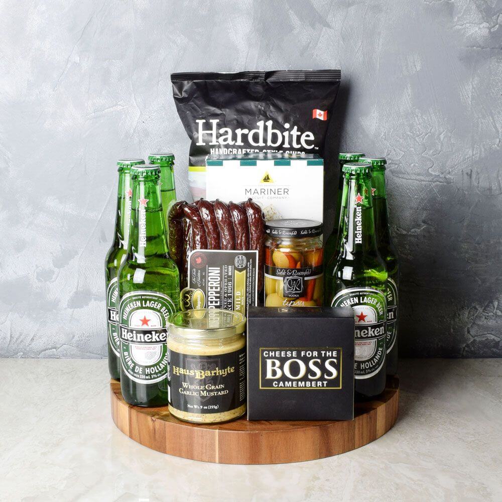 Six Pack &amp; Snack Gift Set from Rhode Island Baskets - Rhode Island Delivery