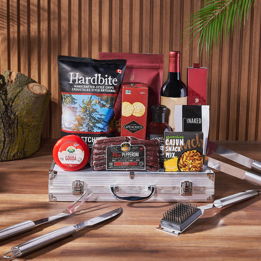 Wine and Grill Tool Gift Box – how the gift is presented