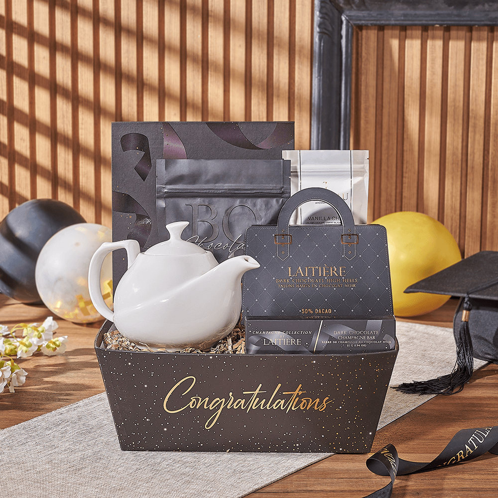 Soothing Tea Graduation Gift, tea gift, tea, graduation gift, graduation, chocolate gift, chocolate, Rhode Island delivery