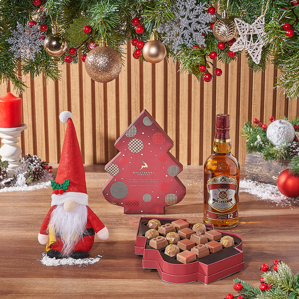 Spirit of the Season Gift Set, liquor gift, liquor, chocolate gift, chocolate, christmas gift, christmas, Rhode Island Delivery 