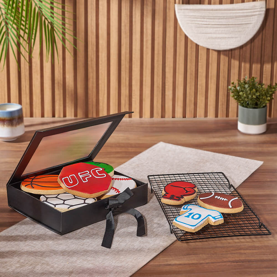 Sports Cookie Gift Box from Rhode Island Baskets - Bakery Gift Set - Rhode Island Delivery