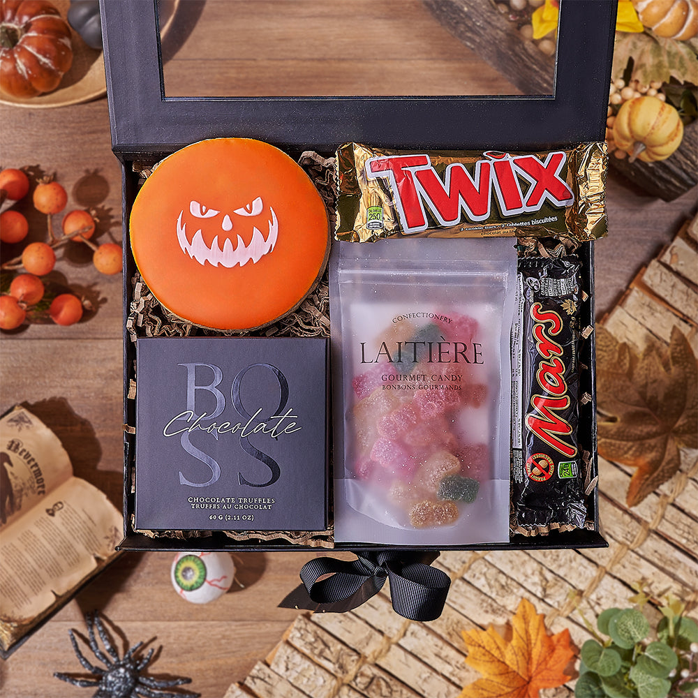 Sweet &amp; Sour Halloween Gift Box, halloween gift, halloween, candy gift, candy, cookie gift, cookie, Rhode Island delivery