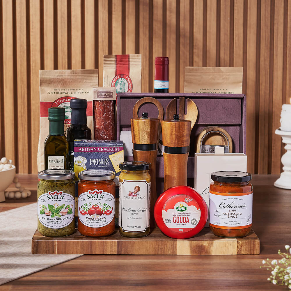 Tantalizing Treats &amp; Wine Set, wine gift, wine, pasta gift, pasta, gourmet gift, gourmet, Rhode Island delivery