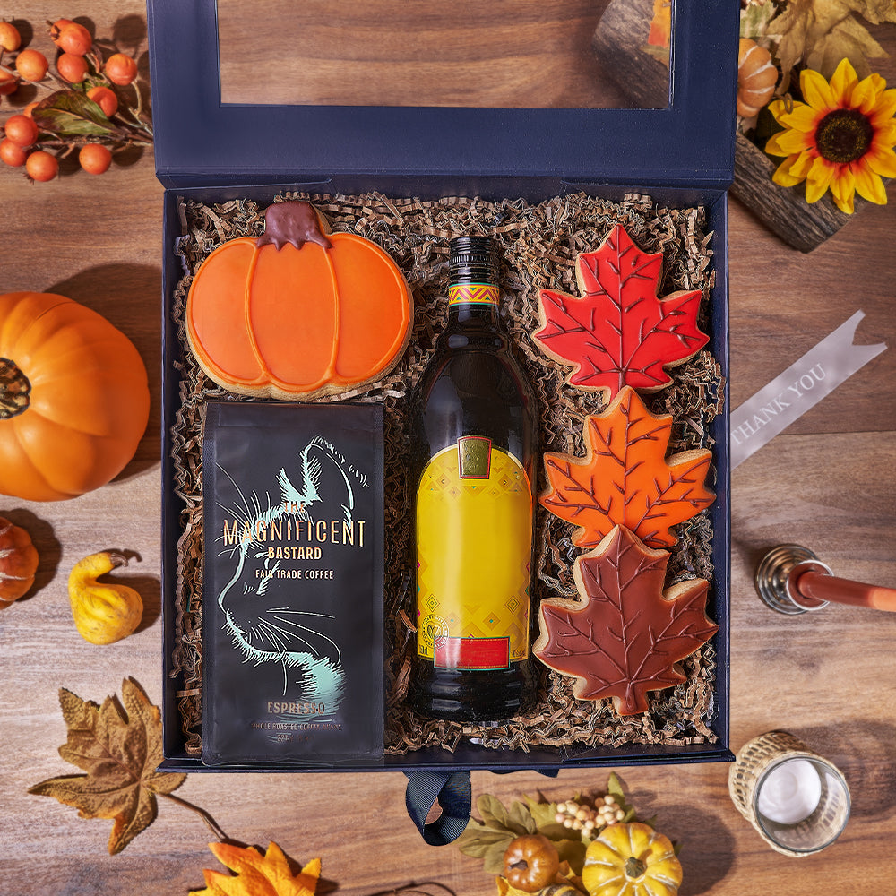 Thanksgiving Spirits &amp; Coffee Gift, coffee gift, coffee, liquor gift, liquor, thanksgiving gift, thanksgiving, cookie gift, cookie, Rhode Island delivery