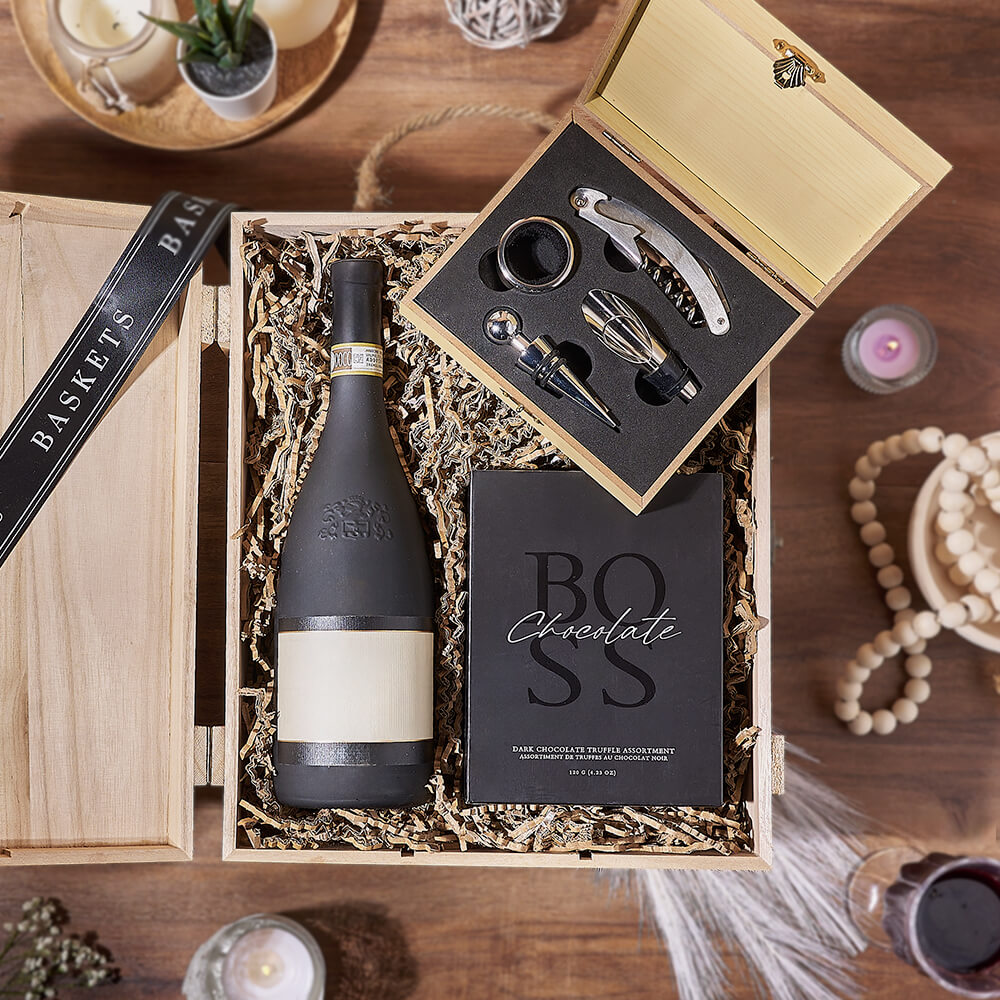Ultimate Wine &amp; Chocolate Gift Box, wine gift, wine, chocolate gift, chocolate, Rhode Island Delivery
