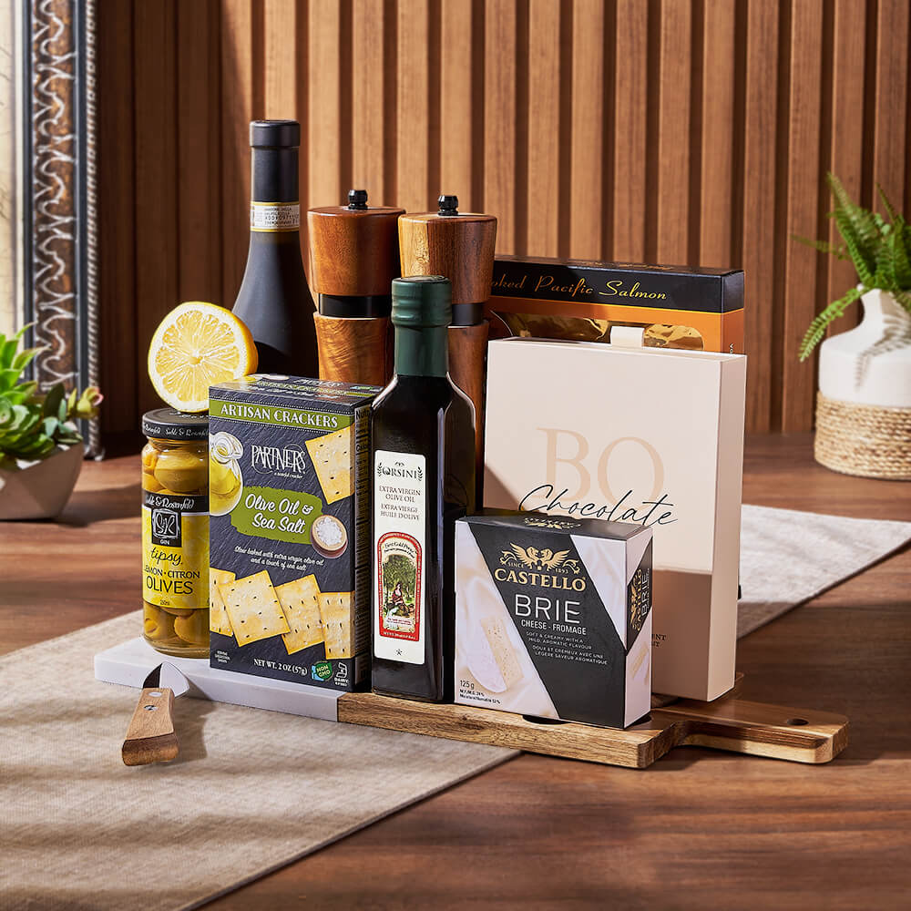 Wine with Sable and Rosenfeld Snacks – how the gift is presented