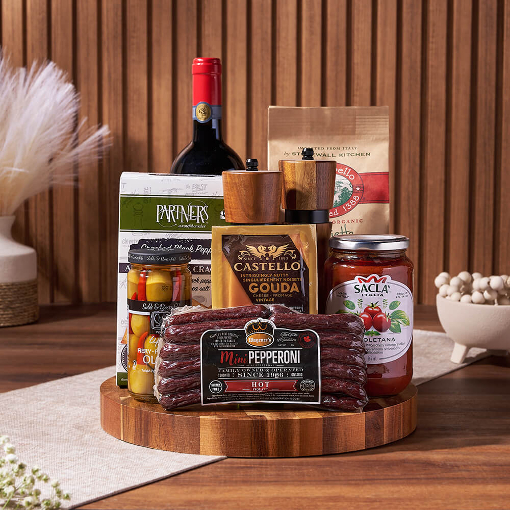 Wine &amp; Pasta Serving Gift - Rhode Island Baskets - Rhode Island Delivery
