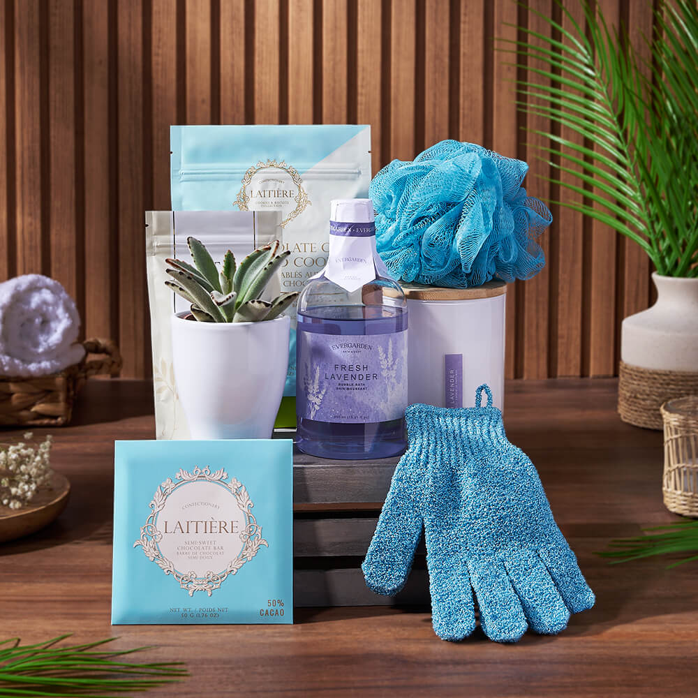 Wonder &amp; Warmth Spa Gift Crate, spa gift, spa, bath &amp; body gift, bath &amp; body, Rhode Island Delivery