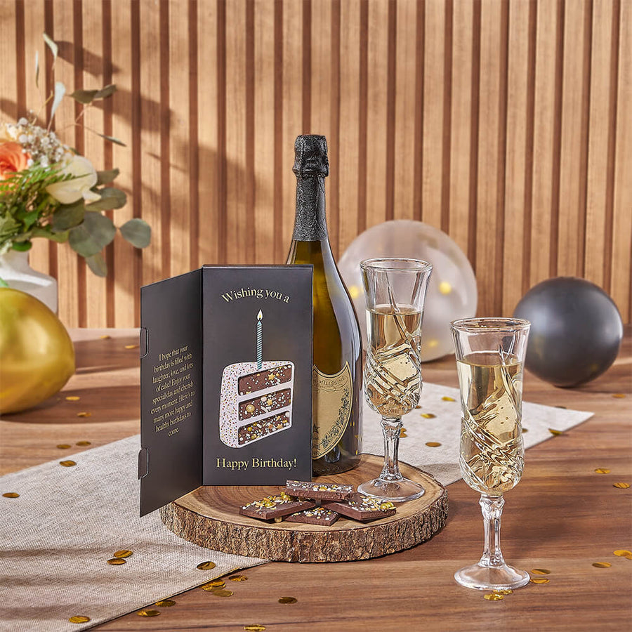 Wonderful Birthday Champagne Gift Set, champagne gift, champagne, sparkling wine gift, sparkling wine, birthday gift, birthday, Rhode Island delivery