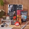 Zesty Barbeque Grill Gift Set with Liquor from Rhode Island Baskets - Liquor Gift Basket - Rhode Island Delivery.