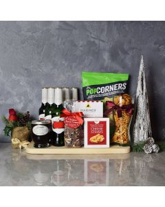 Holiday Beer & Snacks Gift Basket
