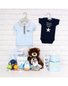 Deluxe Basket for a Baby Boy 