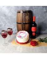 Mother’s Day Red Velvet & Wine Gift Basket