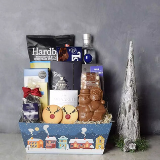 Santa's Reindeer & Liquor Gift Set Rhode Island