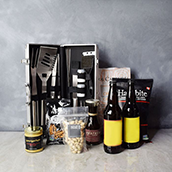 Smokin BBQ Grill Gift Set with Beer