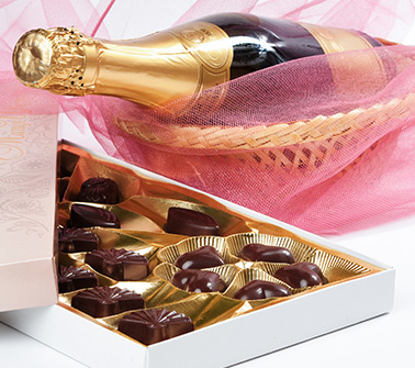 Champagne & Chocolate Gift Baskets Delivered to Rhode Island